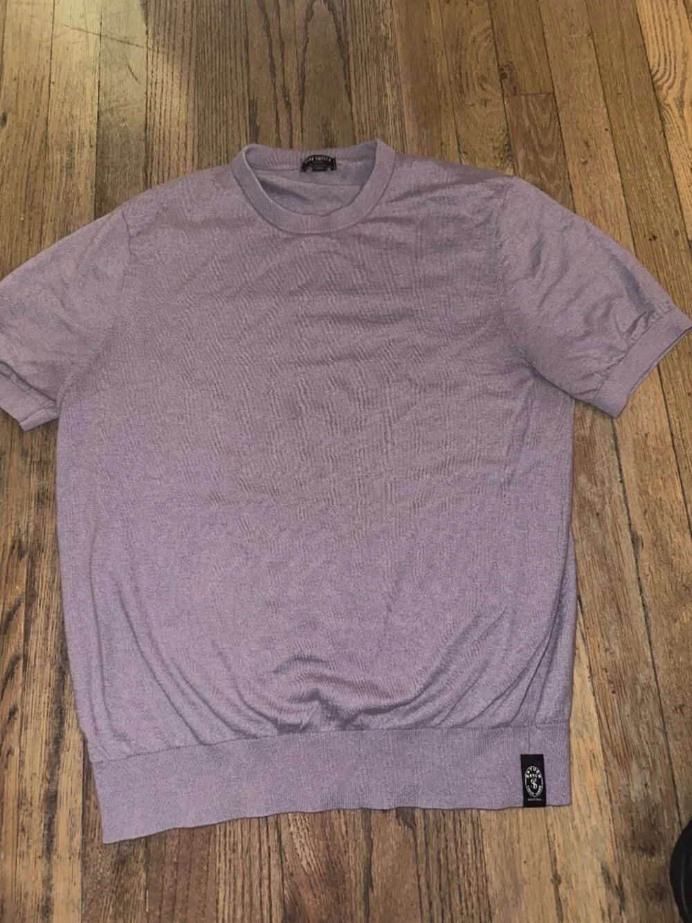 Todd Snyder Silk Cashmere Tee - Dusty Lavender - Men's Large